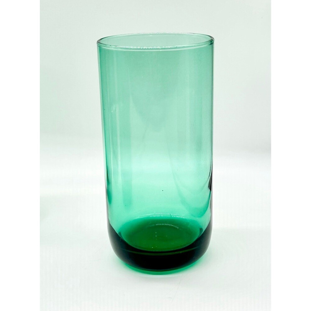 Set of 4 Vintage Libbey Metropolitan Juniper Green Cooler Glasses